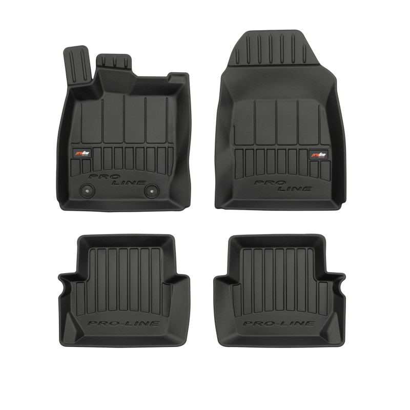 Tappetini compatibili con Ford Fiesta VII 2017-2023, su misura in Gomma TPE