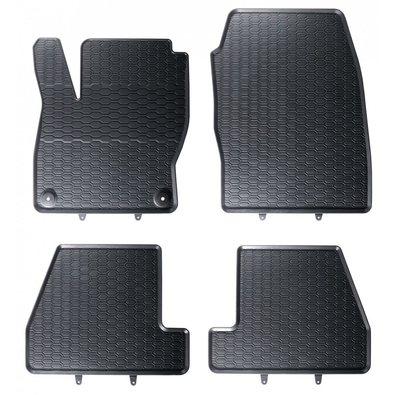 Tappetini compatibili con Ford Focus III 2010-2019, su misura in Gomma TPE