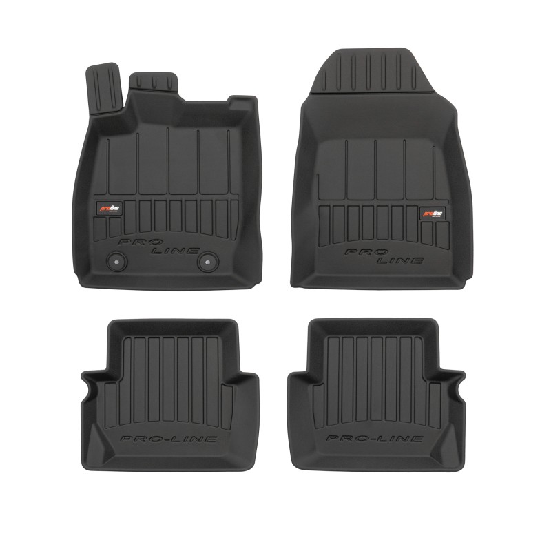 Tappetini compatibili con Ford Fiesta VI 2008-2017, su misura in Gomma TPE