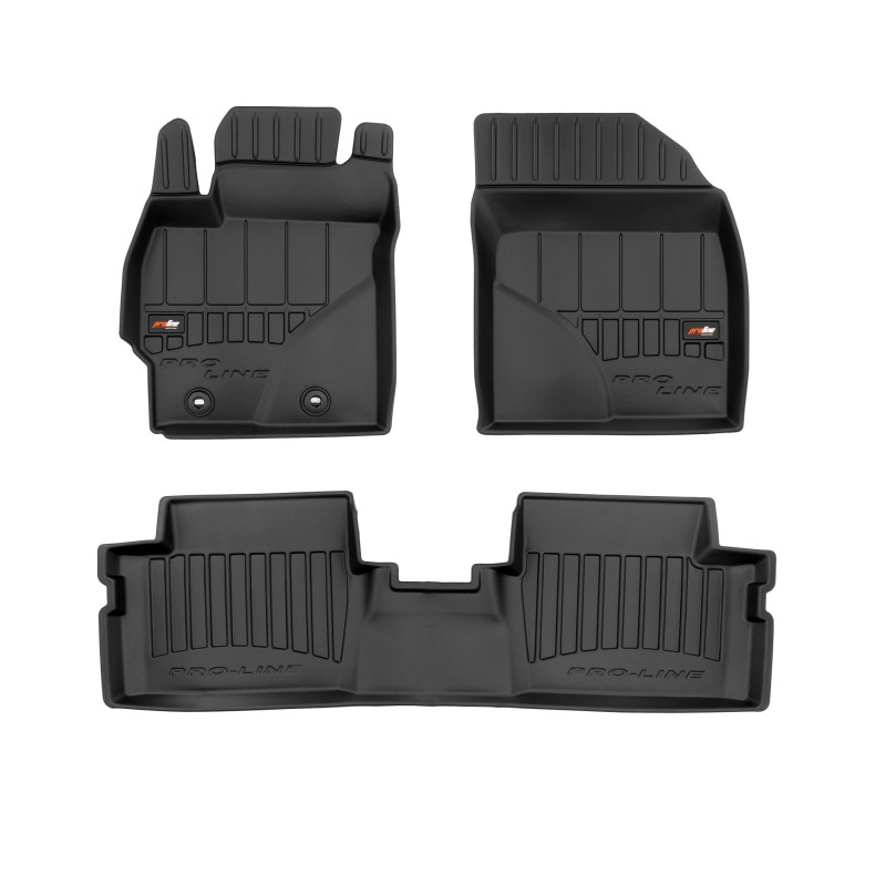 Tappetini compatibili con Toyota Corolla X 2006-2013, su misura in Gomma TPE