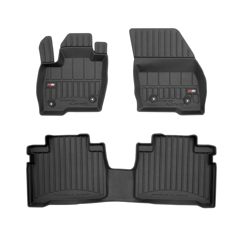 Tappetini compatibili con Ford S-Max II 2014-2023, su misura in Gomma TPE