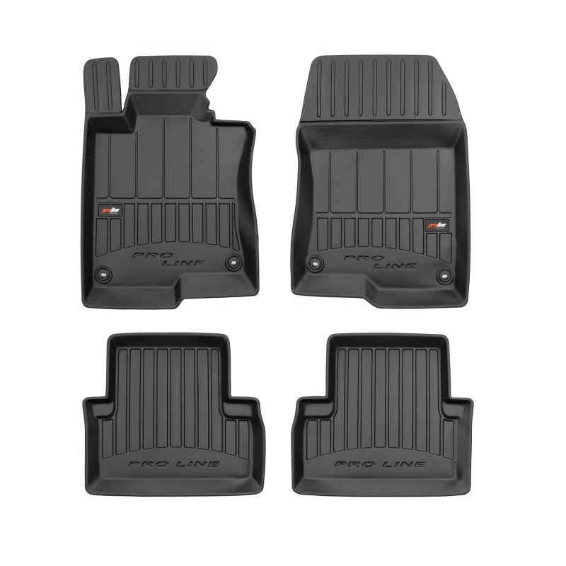 Tappetini compatibili con Honda Accord VIII 2008-2015, su misura in Gomma TPE