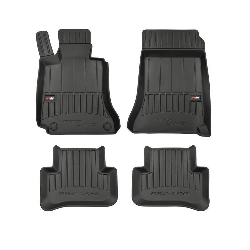 Tappetini compatibili con Mercedes-Benz Classe C W204 2007-2014, su misura in Gomma TPE