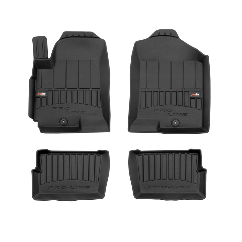 Tappetini compatibili con Kia Soul I 2008-2013, su misura in Gomma TPE