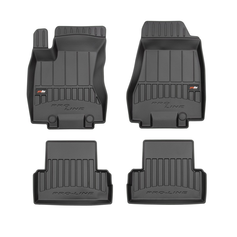 Tappetini compatibili con Nissan X-Trail II 2008-2013, su misura in Gomma TPE