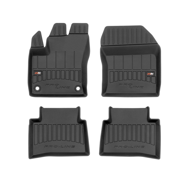 Tappetini compatibili con Toyota Prius IV 2015-2023, su misura in Gomma TPE