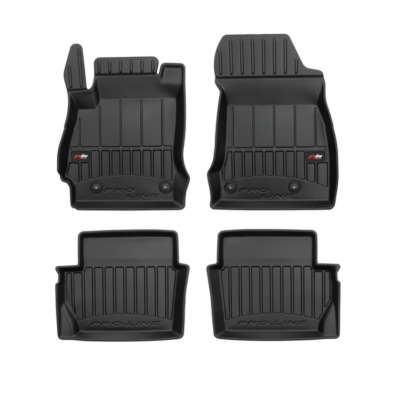 Tappetini compatibili con Mazda 2 II 2007-2014, su misura in Gomma TPE