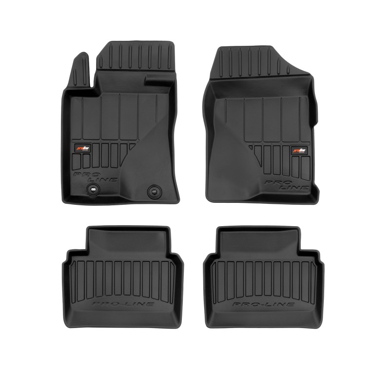 Tappetini compatibili con Toyota Avensis II 2003-2009, su misura in Gomma TPE