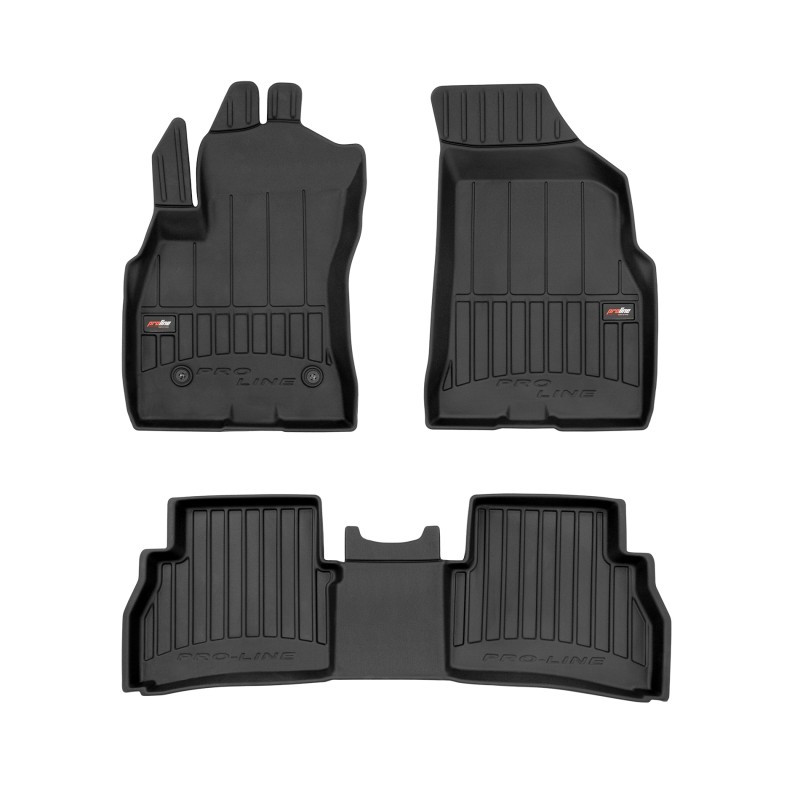 Tappetini compatibili con Fiat Doblo II 2010-2020, su misura in Gomma TPE