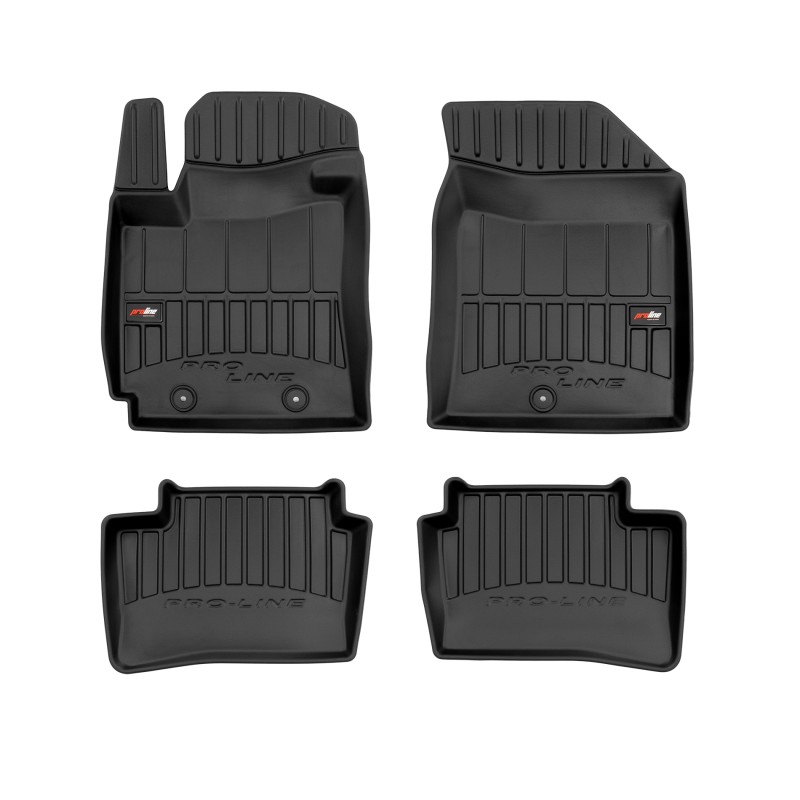 Tappetini compatibili con Hyundai i10 II 2013-2019, su misura in Gomma TPE