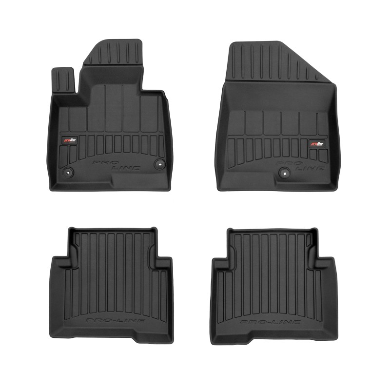 Tappetini compatibili con Hyundai Santa Fe III 2012-2018, su misura in Gomma TPE