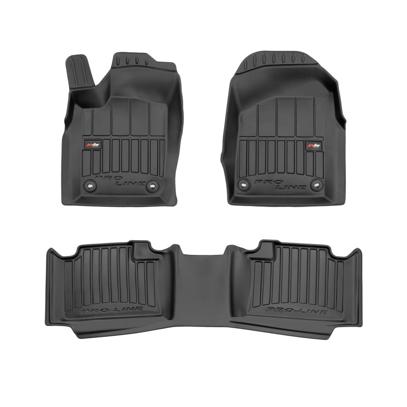 Tappetini compatibili con Dodge Durango III dal 2010 in poi, su misura in Gomma TPE