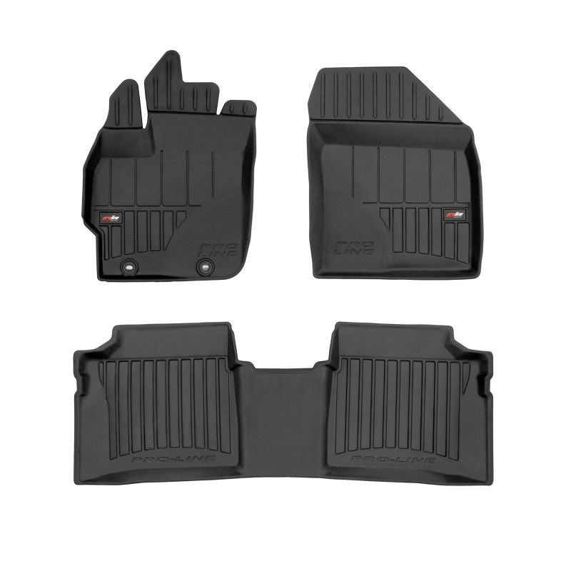 Tappetini compatibili con Toyota Prius III 2009-2015, su misura in Gomma TPE