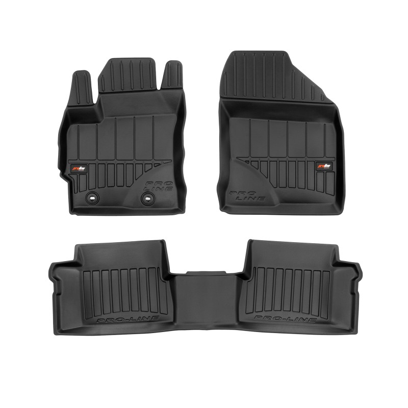 Tappetini compatibili con Toyota Auris II 2012-2018, su misura in Gomma TPE