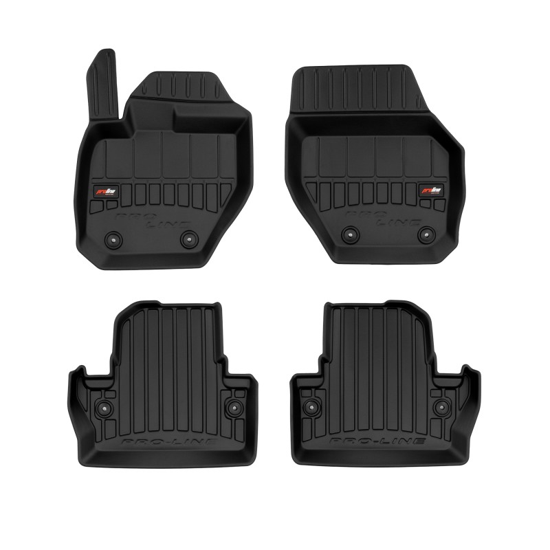 Tappetini compatibili con Volvo V60 I 2010-2018, su misura in Gomma TPE