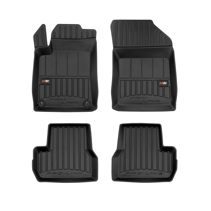 Tappetini compatibili con Citroën C3 II 2009-2016, su misura in Gomma TPE