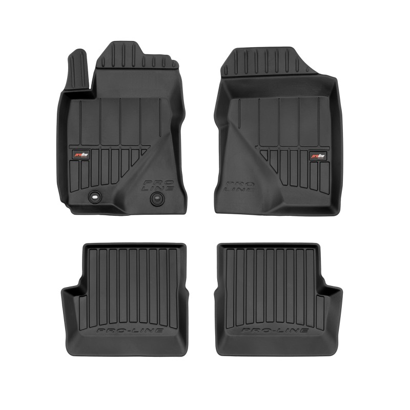 Tappetini compatibili con Toyota Corolla IX 2001-2007, su misura in Gomma TPE
