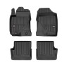 Tappetini compatibili con Toyota Corolla IX 2001-2007, su misura in Gomma TPE