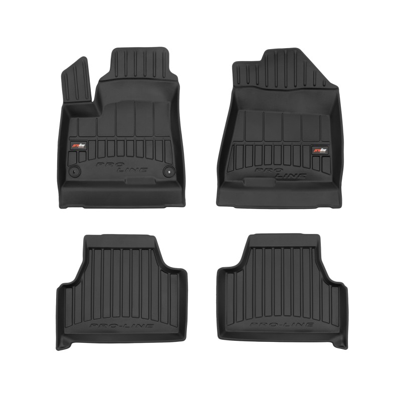 Tappetini compatibili con Kia Soul II Elettrica 2019-2024, su misura in Gomma TPE