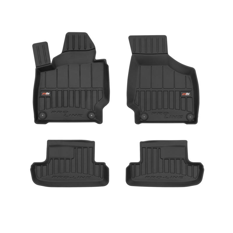 Tappetini compatibili con Audi TT II 2006-2014, su misura in Gomma TPE