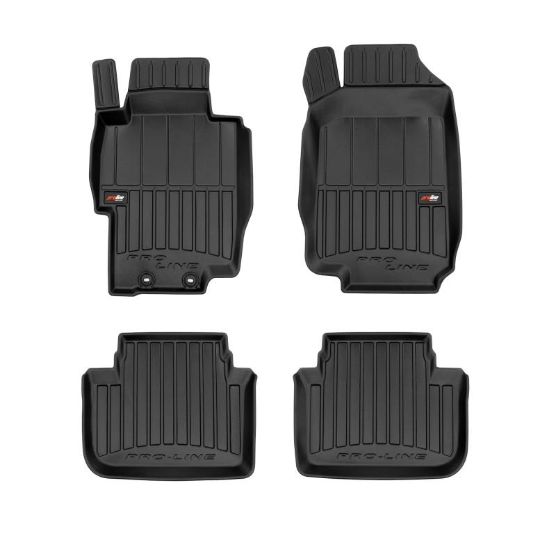 Tappetini compatibili con Honda Accord VII 2002-2008, su misura in Gomma TPE