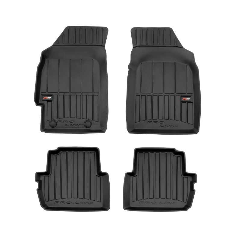Tappetini compatibili con Chevrolet Spark II 2005-2009, su misura in Gomma TPE