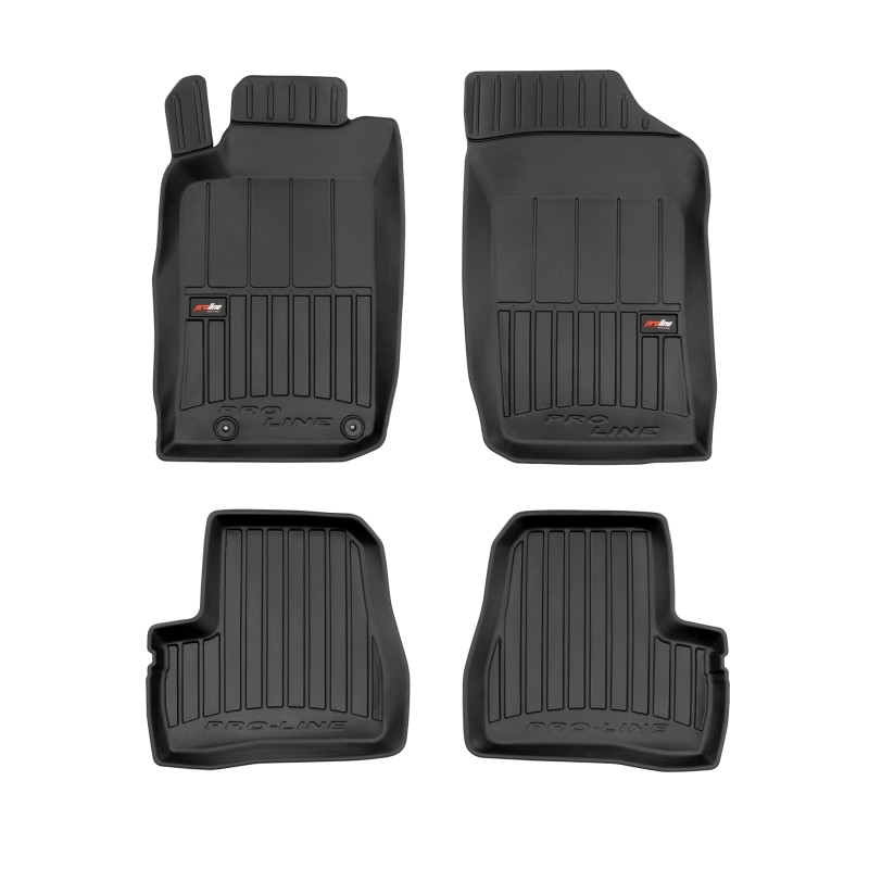 Tappetini compatibili con Peugeot 206 1998-2009, su misura in Gomma TPE