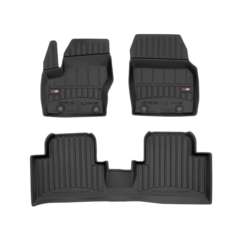 Tappetini compatibili con Ford Grand C-Max 2010-2019, su misura in Gomma TPE
