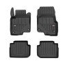 Tappetini compatibili con Smart Forfour I 2004-2006, su misura in Gomma TPE