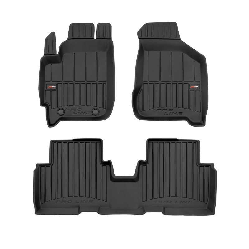 Tappetini compatibili con Kia Carens I 2002-2008, su misura in Gomma TPE