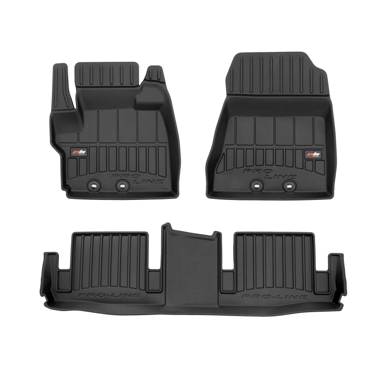 Tappetini compatibili con Toyota IQ 2008-2015, su misura in Gomma TPE