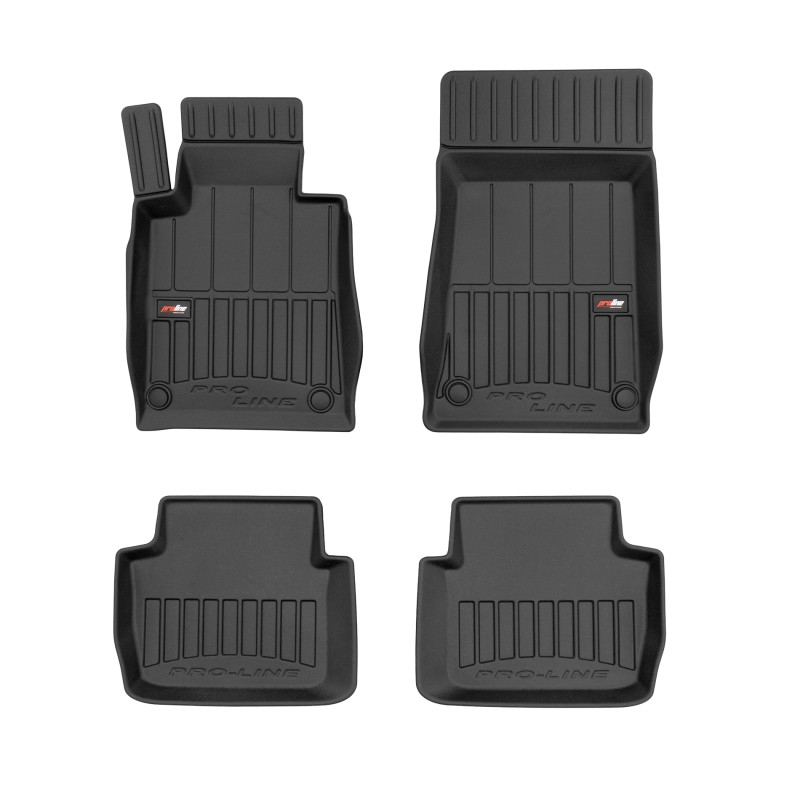 Tappetini compatibili con BMW Serie 3 E46 1998-2005, su misura in Gomma TPE