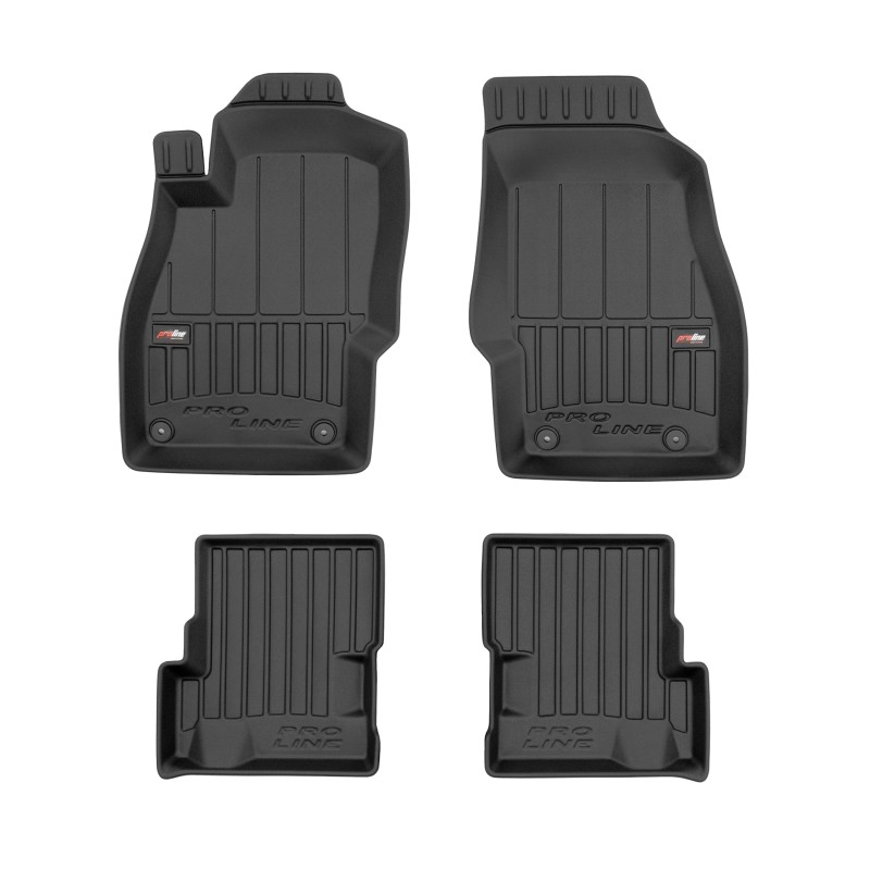 Tappetini compatibili con Opel Adam 2012-2019, su misura in Gomma TPE