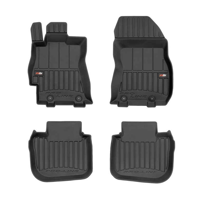 Tappetini compatibili con Subaru Legacy V 2009-2014, su misura in Gomma TPE