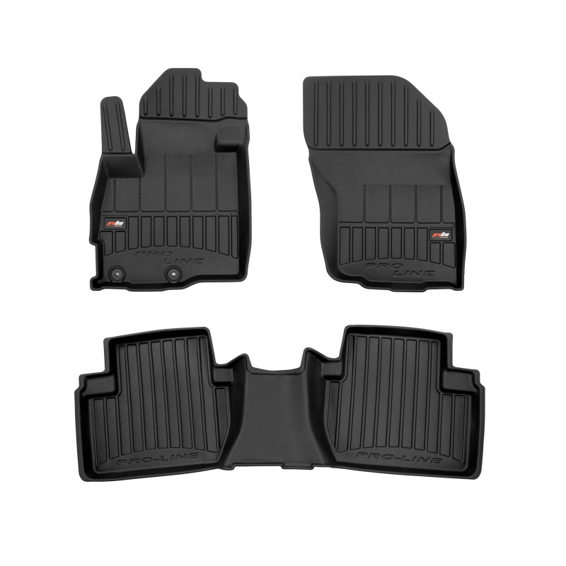 Tappetini compatibili con Mitsubishi Outlander II 2006-2012, su misura in Gomma TPE