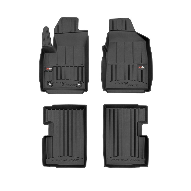 Tappetini compatibili con Ford Ka II 2008-2016, su misura in Gomma TPE