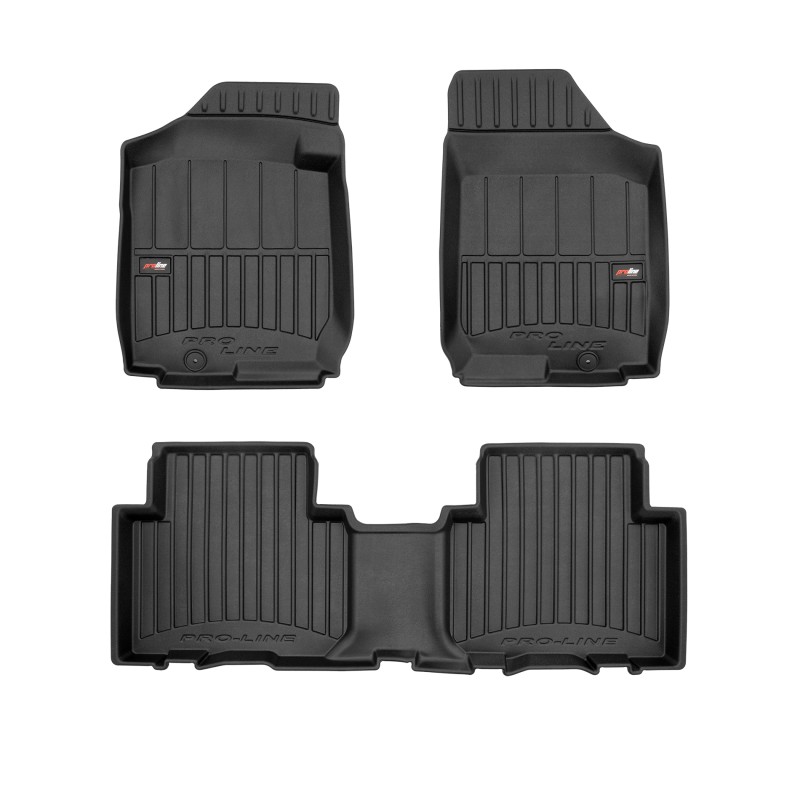Tappetini compatibili con Kia Carens II 2006-2013, su misura in Gomma TPE