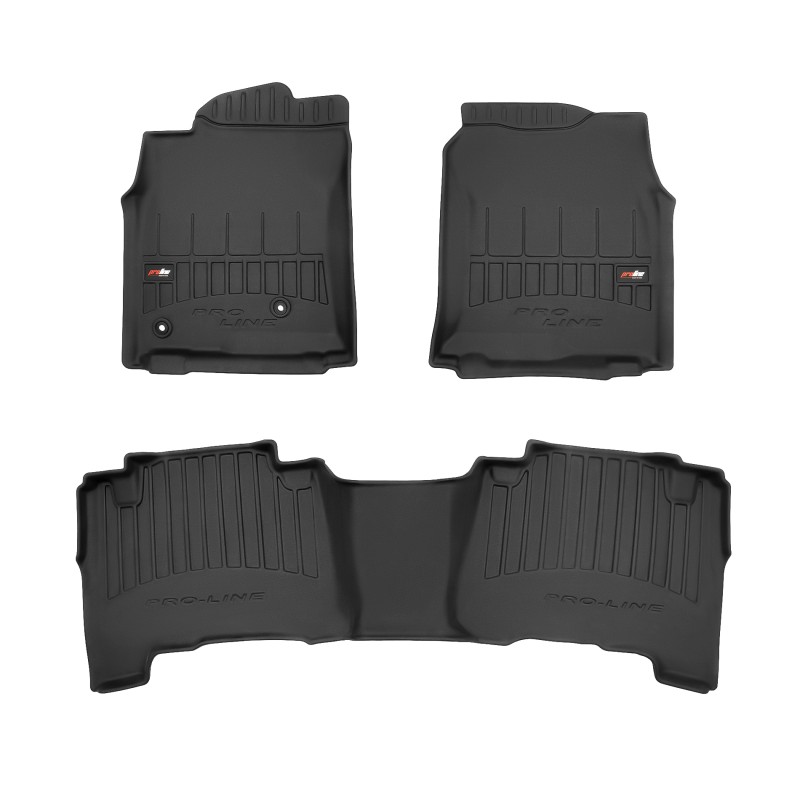 Tappetini compatibili con Toyota Land Cruiser J120 2002-2010, su misura in Gomma TPE