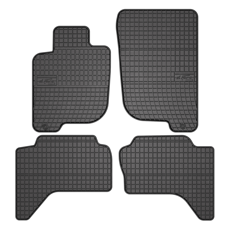Tappetini compatibili con Mitsubishi L200 IV 2005-2015, su misura in Gomma