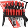 Set cacciaviti e precisione 18 pz con punte magnetiche piatte, croce e stella