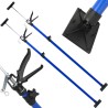 Set di Puntelli Telescopici per Soffitto 2 Pezzi Altezza 115-290cm Carico 30kg