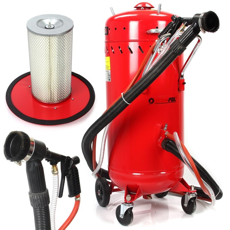 Sabbiatrice portatile 105L 1200W con aspirazione integrata