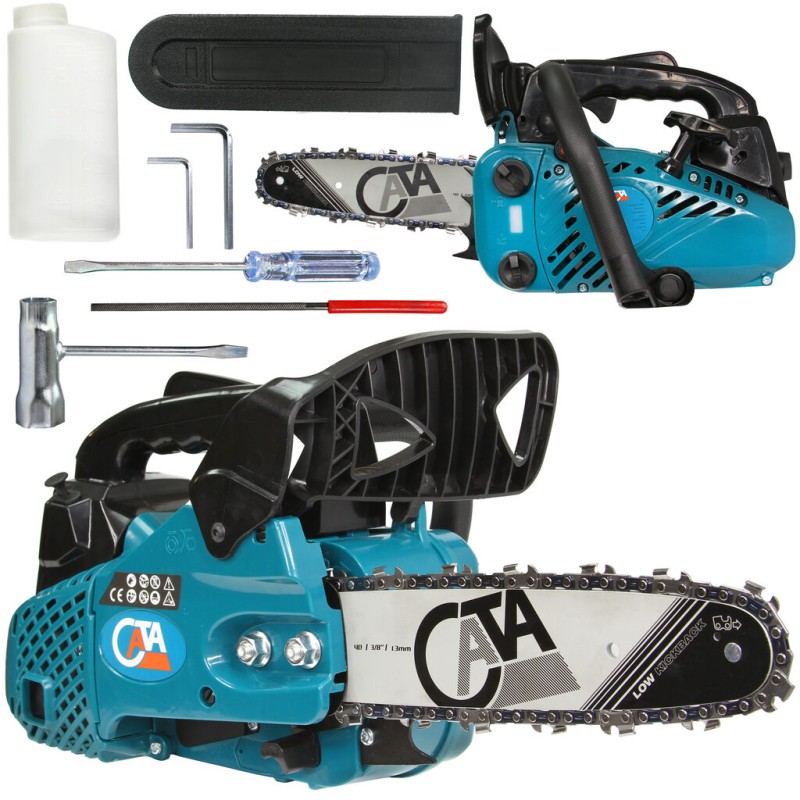Motosega CATA a scoppio 900 W 25,4 cc barra 20 cm catena 3/8" automatica