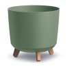 Vaso per Fiori Piante Gracia Regular | Rotondo | Decorativo | in Plastica | Ø29,8x28,5 cm | da Interno Esterno | Design Moderno
