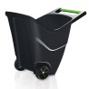 Carriola da Giardino Load&Go | Capacità 85 Litri | 57x60x71,5 cm | Nera | in Plastica | Due Ruote Rinforzate in Gomma | per Trasporto Materiali e Lavori di Manutenzione | Struttura Leggera e Stabile