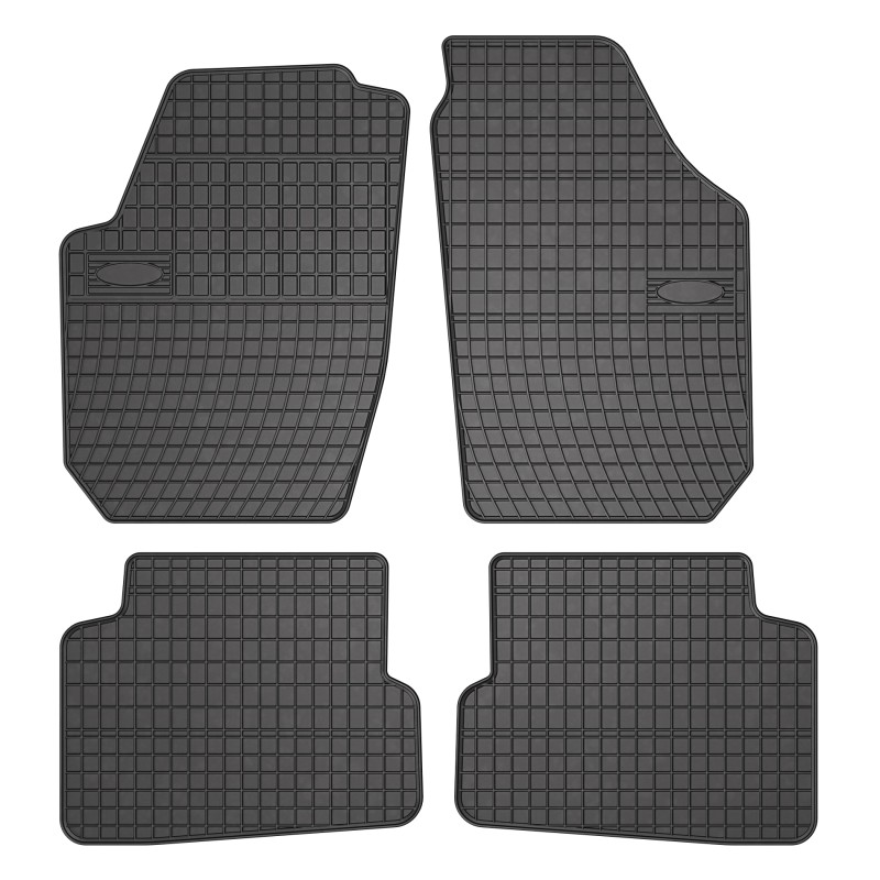 Tappetini compatibili con Skoda Fabia II 2006-2014, su misura in Gomma
