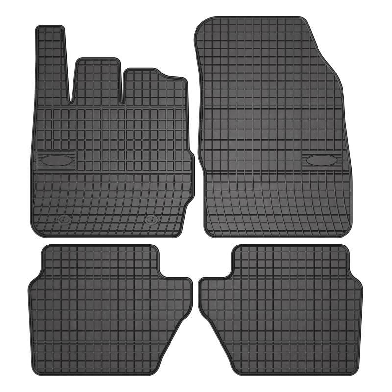 Tappetini compatibili con Ford Fiesta VI 2008-2017, su misura in Gomma