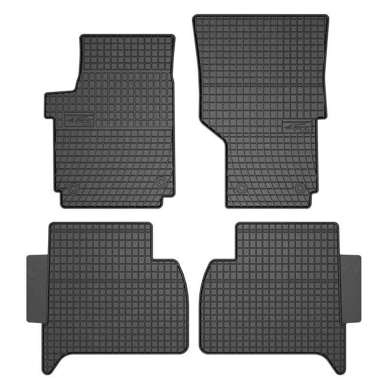 Tappetini compatibili con Volkswagen Amarok I 2009-2021, su misura in Gomma