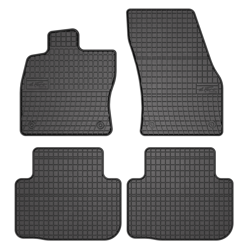 Tappetini compatibili con Volkswagen Golf Sportsvan 2014-2020, su misura in Gomma