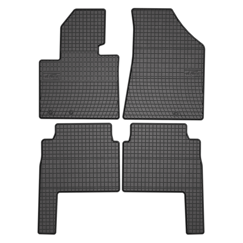 Tappetini compatibili con Kia Sorento II 2009-2012, su misura in Gomma